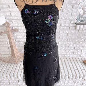 Aidan Mattox Embroidered Beaded Sequin Dress Sz 6 NWT
